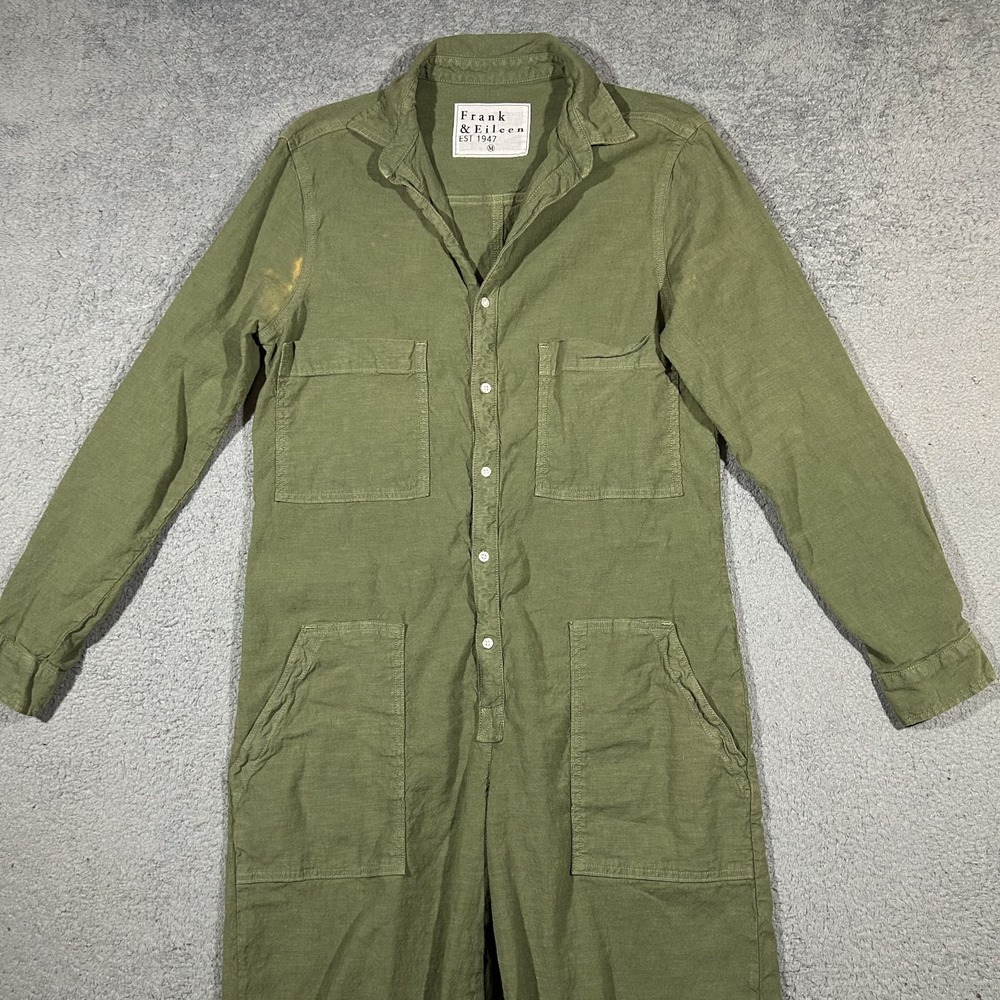 FRANK & EILEEN Womens Medium Northern Ireland Army Green Jumpsuit Playsuit #2743